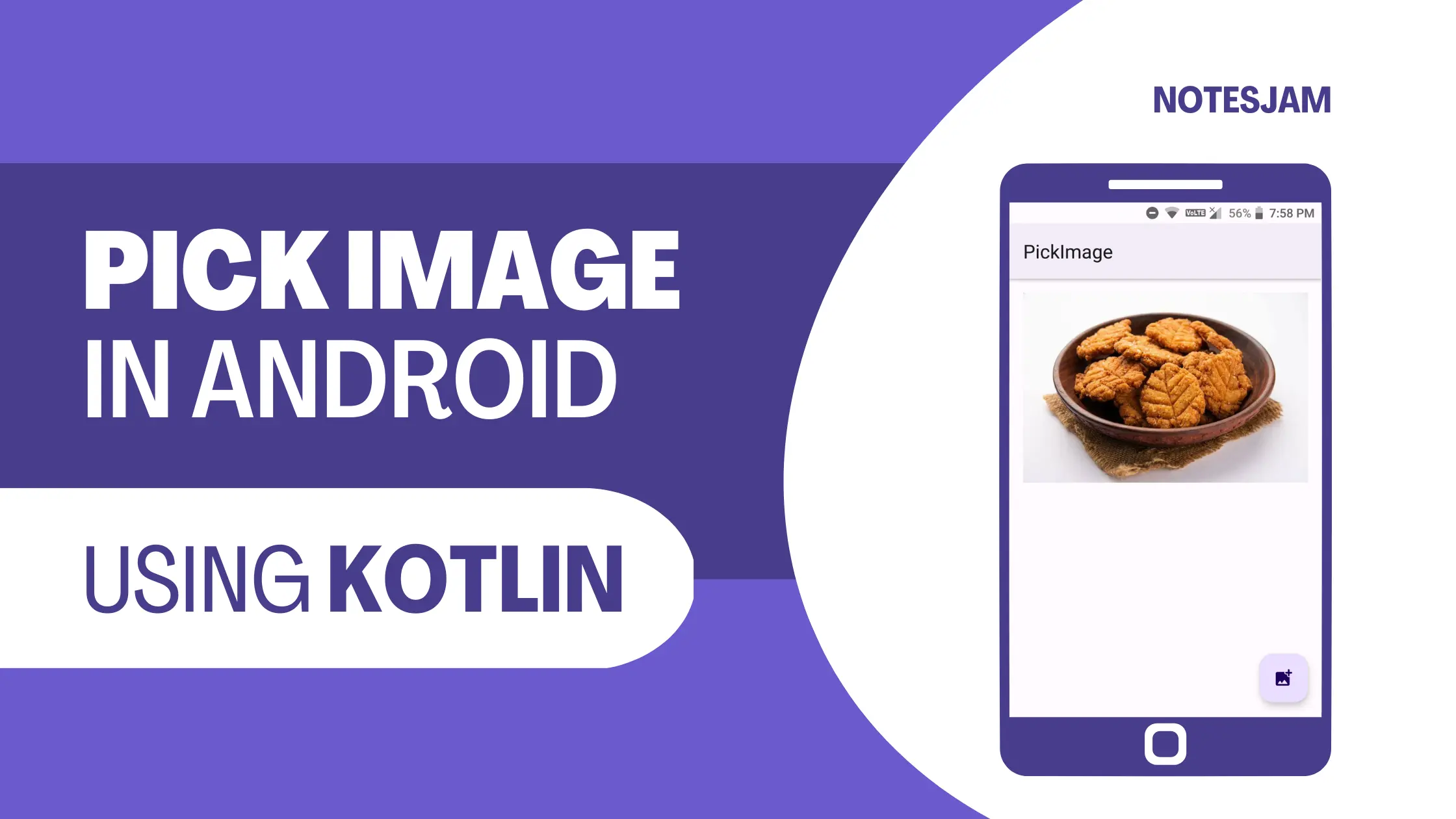 Pick image from gallery in android using Kotlin.